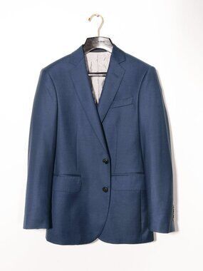 Brooklyn Tailors BKT50 Tailored Jacket in Super 120s Twill - Bright Navy SZ 05